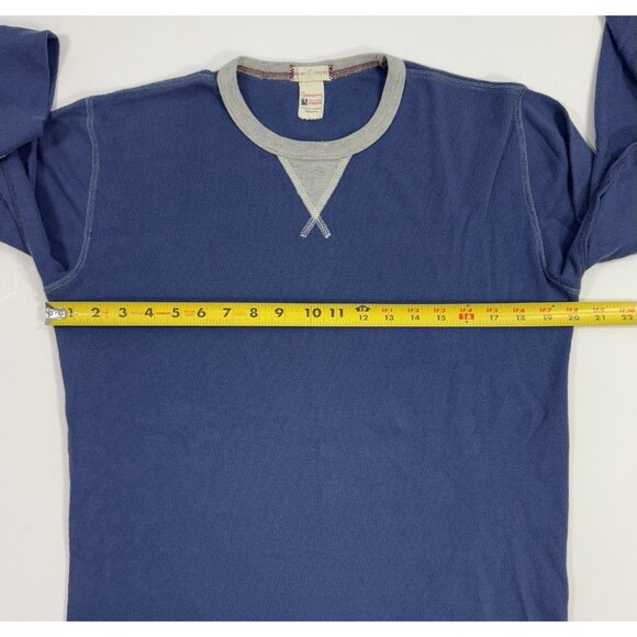 Champion x Todd Snyder Sportswear Mens Thermal Shirt Sz Medium Waffle Knit Crew - Picture 7 of 8